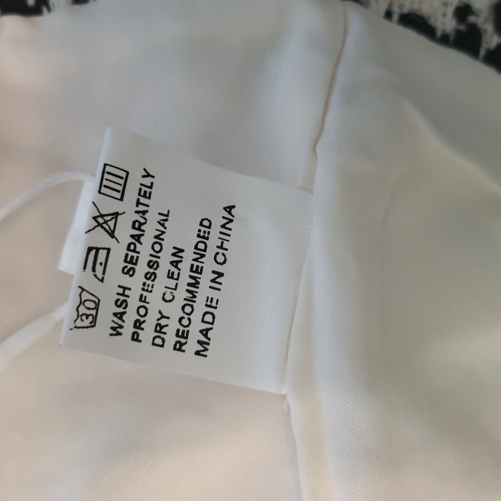 NWT Black/ivory tweed blazer - Picture 13 of 16